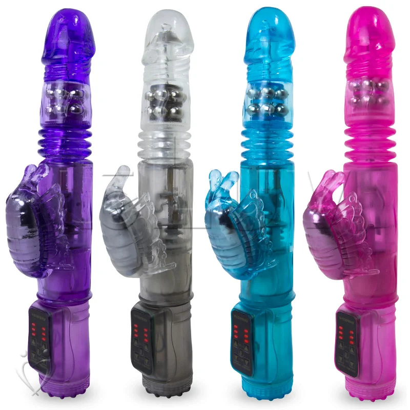 Rabbit Vibrator WATERPROOF Thrusting Butterfly