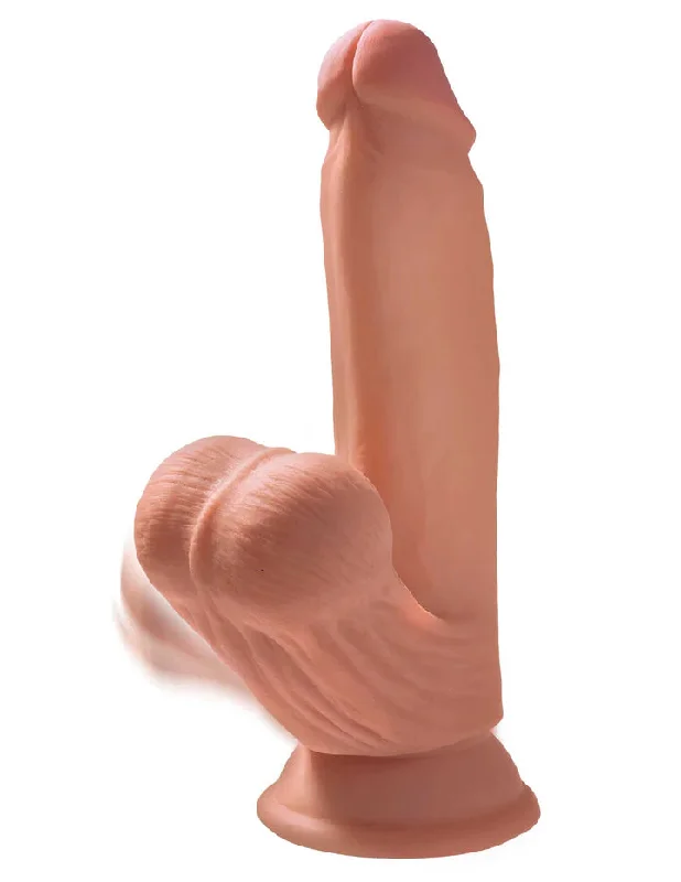 Pipedream King Cock PLUS 7 Inch Triple Density Dildo with Swinging Balls