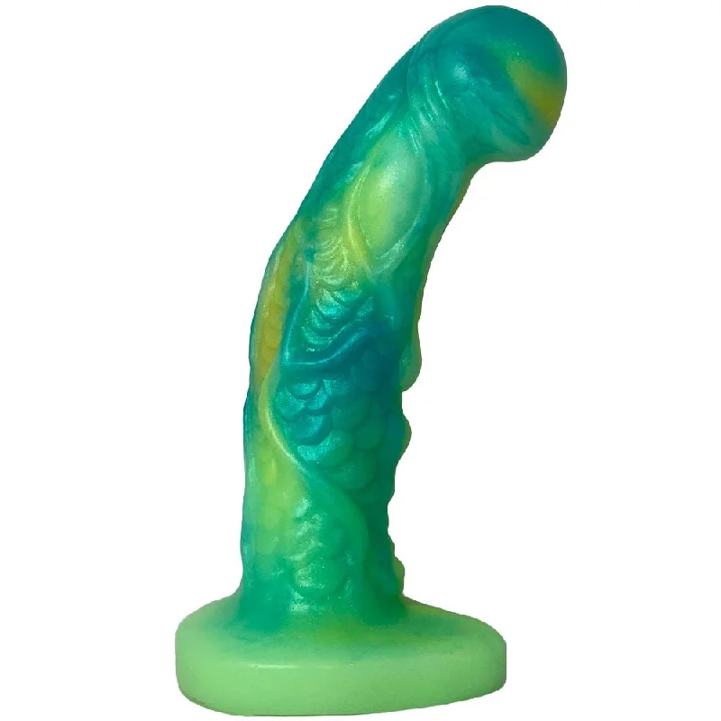 7.5" Talon Dual Density Silicone Dildo - Greenglow