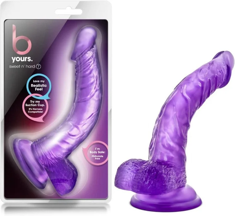 B Yours Sweet N' Hard 7 Dildo -Purple