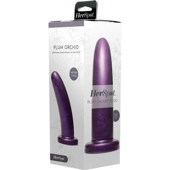 Herspot Cobalt ''Plum'' Dildo -Medium