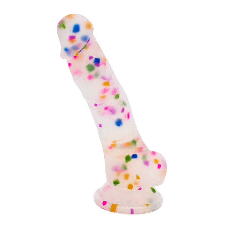 Cock-A-Palooza Confetti Silicone Dildo - Natalie Toy Box