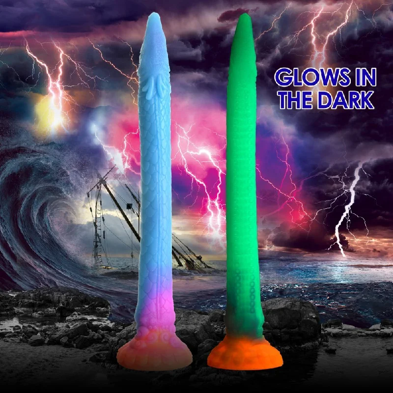 Creature Cocks Makara Silicone Snake Dildo - Glow in the Dark