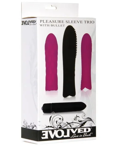 Evolved Pleasure Sleeve Trio with Bullet Vibrator