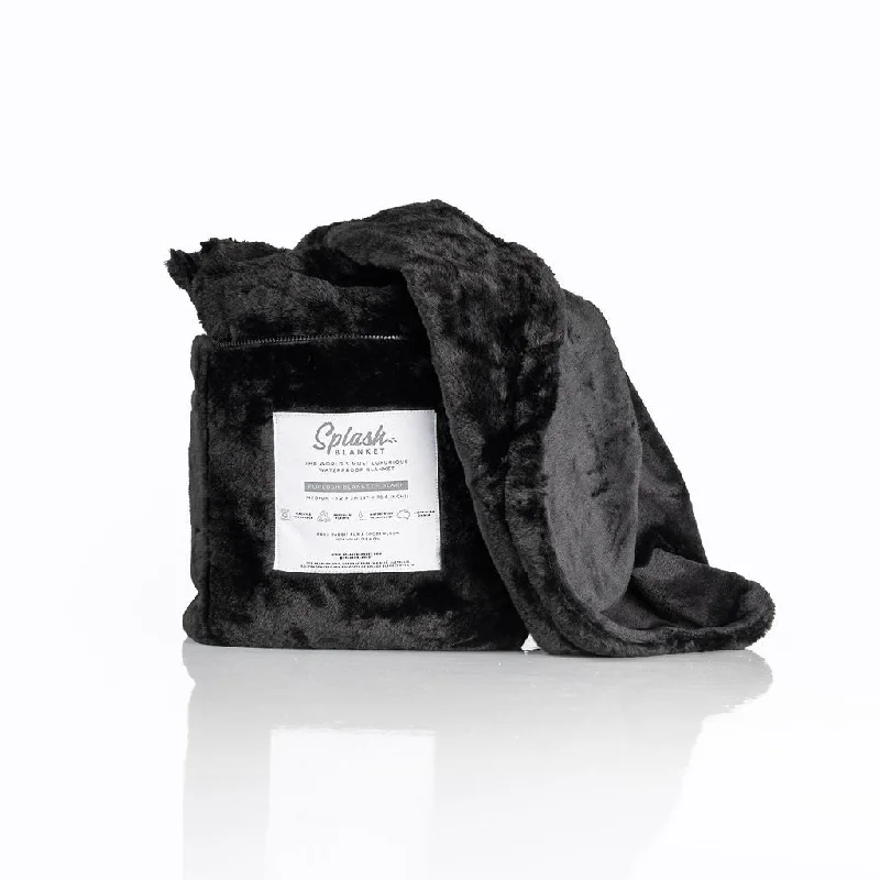 Furlush Waterproof Splash Blanket™ - Black on Black