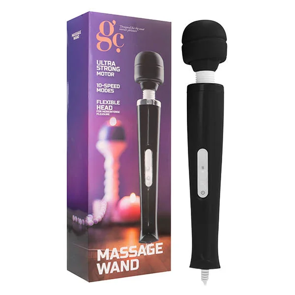 GC. Massage Wand - Black Powered Massage Wand