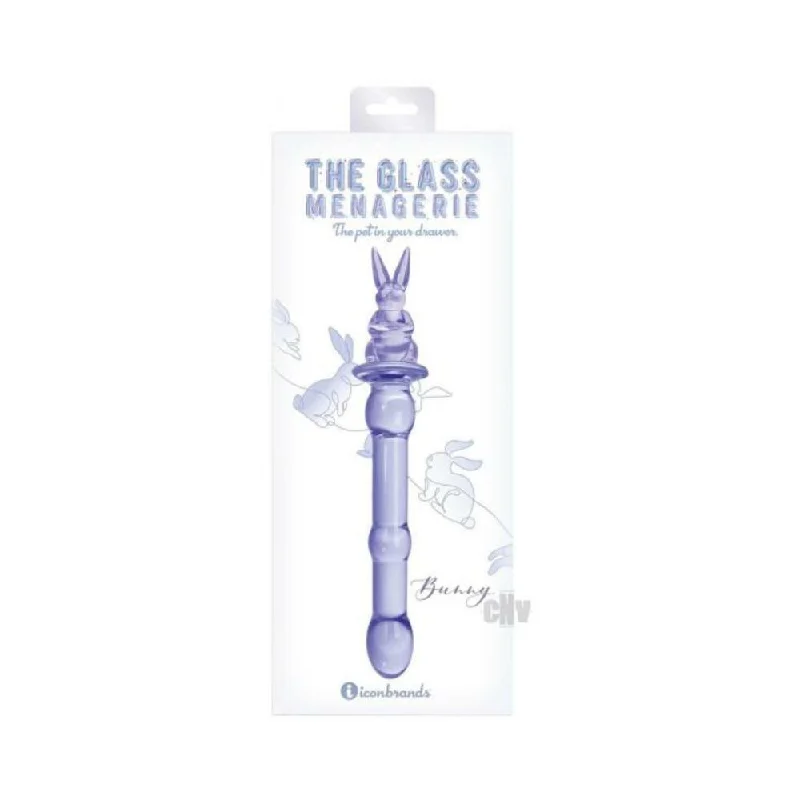 Glass Menagerie Rabbit Glass Dildo - Pink