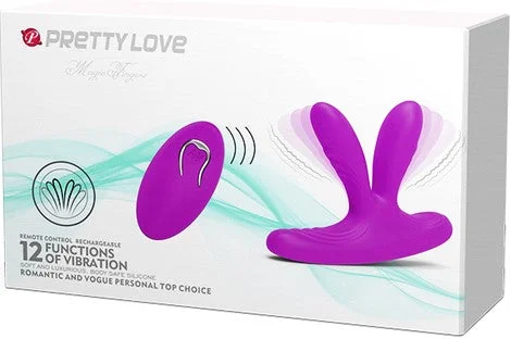 Pretty Love Magic Finger 12 Functions of Vibration Remote Control Waterproof Rechargeable