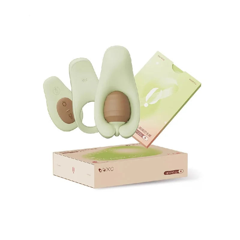 OSUGA Avocado Wearable Vibrator & Cock Rings Set Remote Controlled