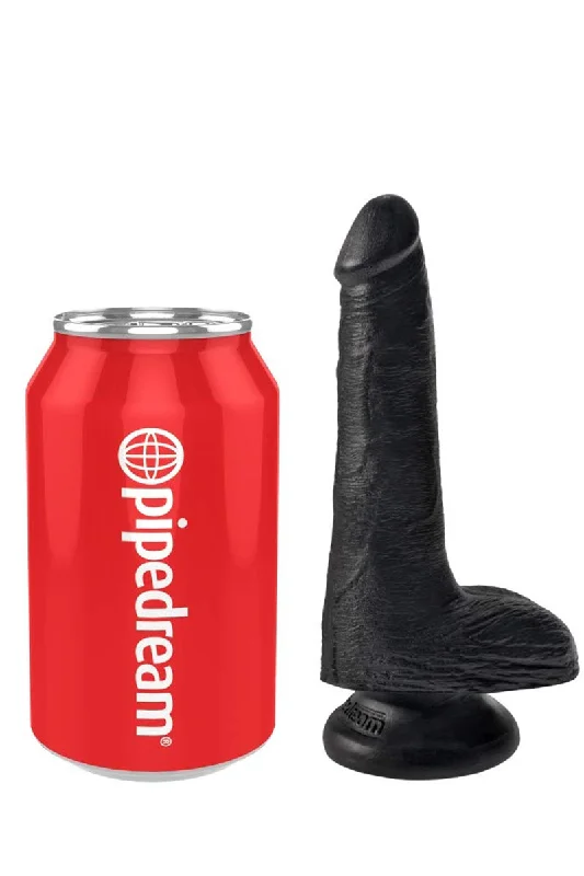 Pipedream King Cock 6 Inch Cock with Balls Black