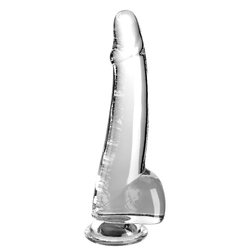 Pipedream King Cock Clear 10 Inch Dildo with Balls