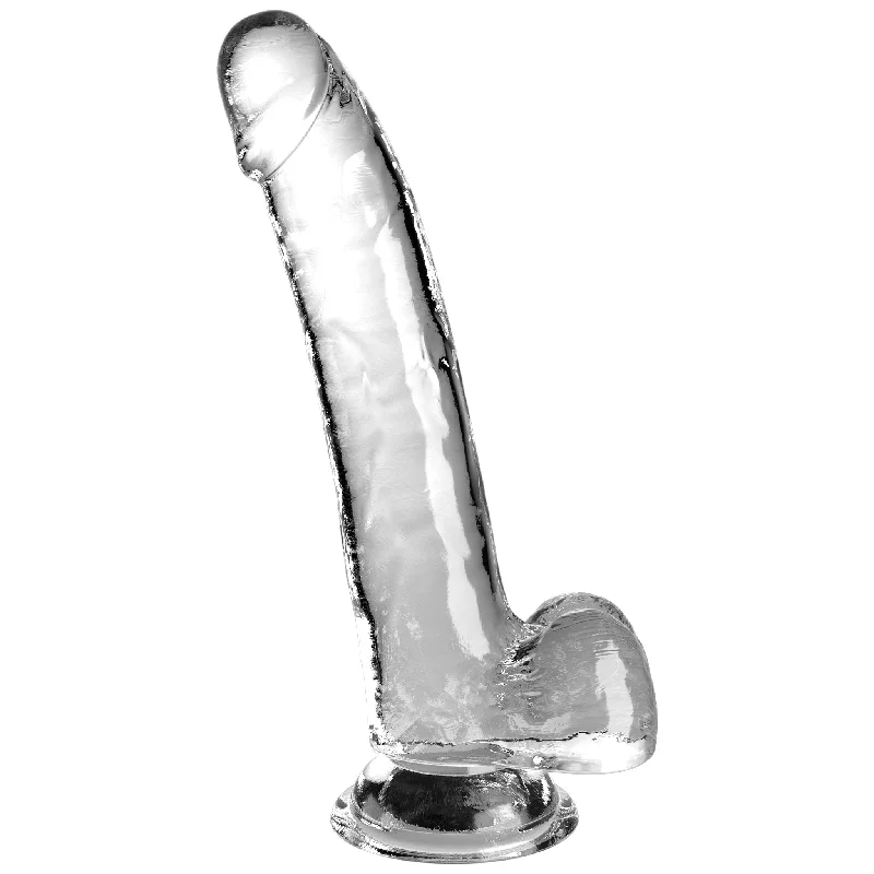 Pipedream King Cock Clear 9 Inch Dildo with Balls