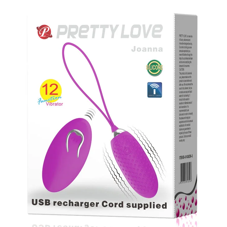 PrettyLove 12 Vibration Functions Wireless Remote Control Vibrating Egg