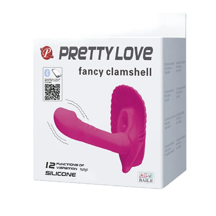 PrettyLove Fancy Clamshell Smartphone Control Invisible Vibrator