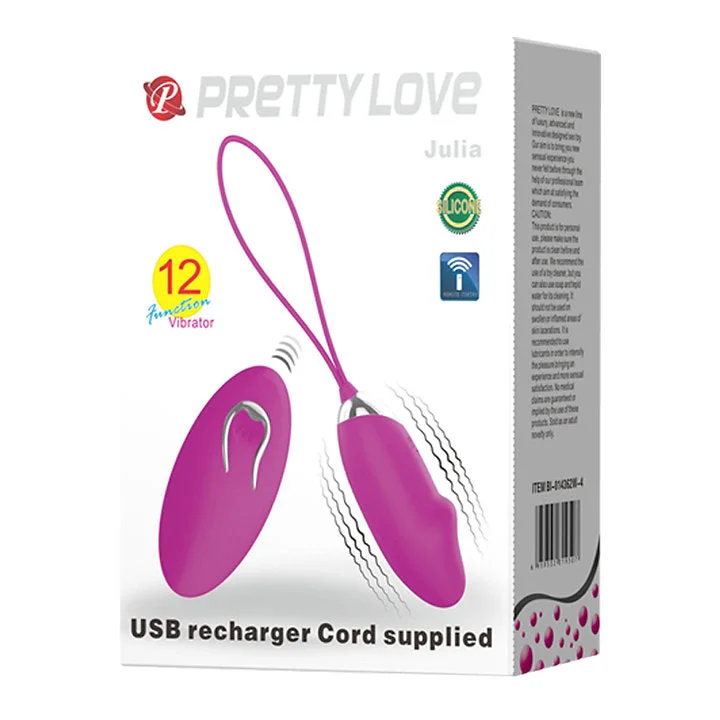 PrettyLove Julia Wireless Egg Vibrator USB Rechargeable