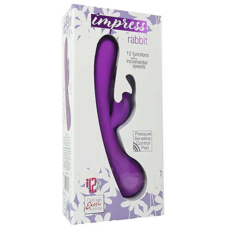 Impress Rabbit 12 Function Pressure Sensitive Vibe in Purple