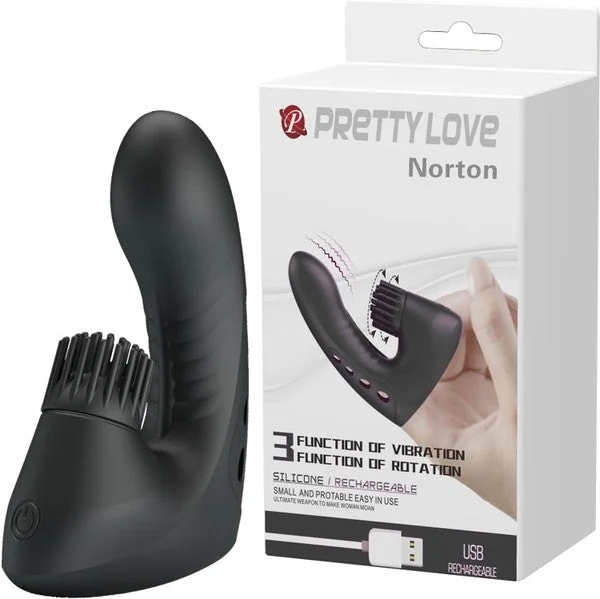 Pretty Love Magic Drill Finger Sleeve Vibrator Rechargeable