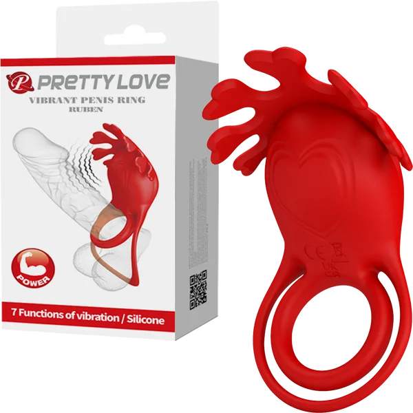 Pretty Love Vibrating Cock Ring Ruben 7 Tantalising Modes Rechargeable