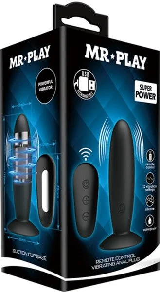 Pretty Love Vibrating Anal Plug 12 Vibrating Patterns Remote Control Rechargeable