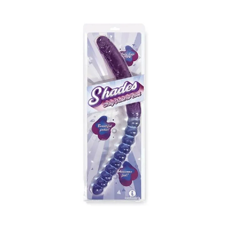 Shades Jelly Tpr Gradient Double Dong - Blue/violet