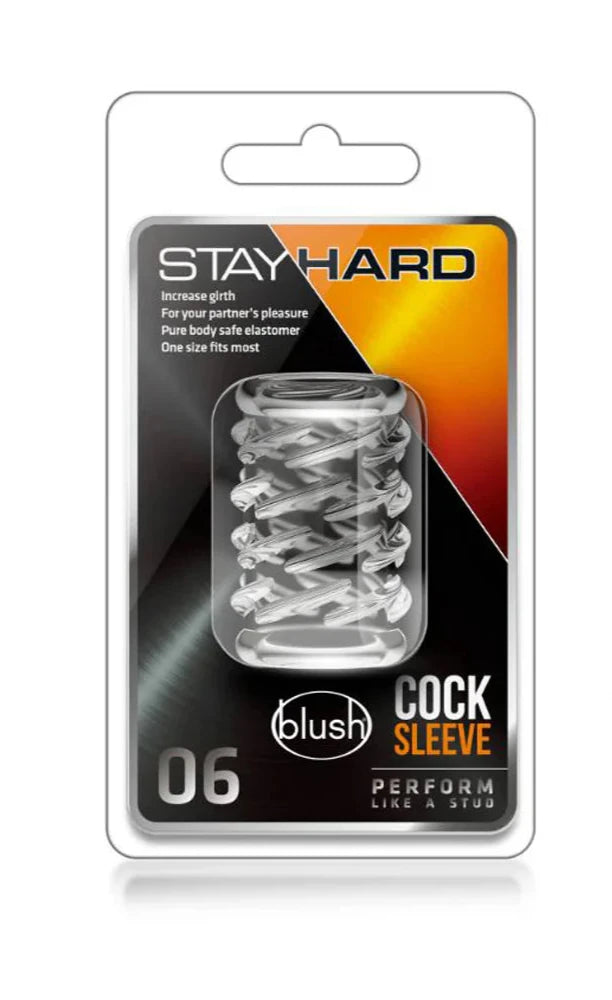 Stay Hard Cock Sleeve ''06'' -Clear