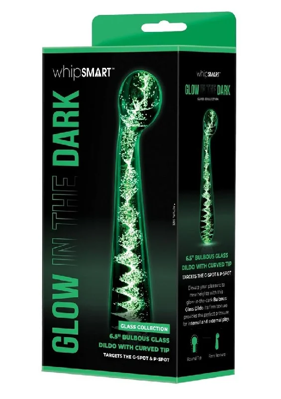 Whipsmart Bulbous Glass Dildo Curved 6.5