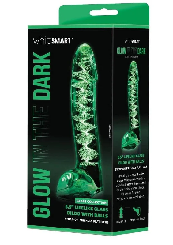 Whipsmart Lifelike Glass Dildo Balls 5.5