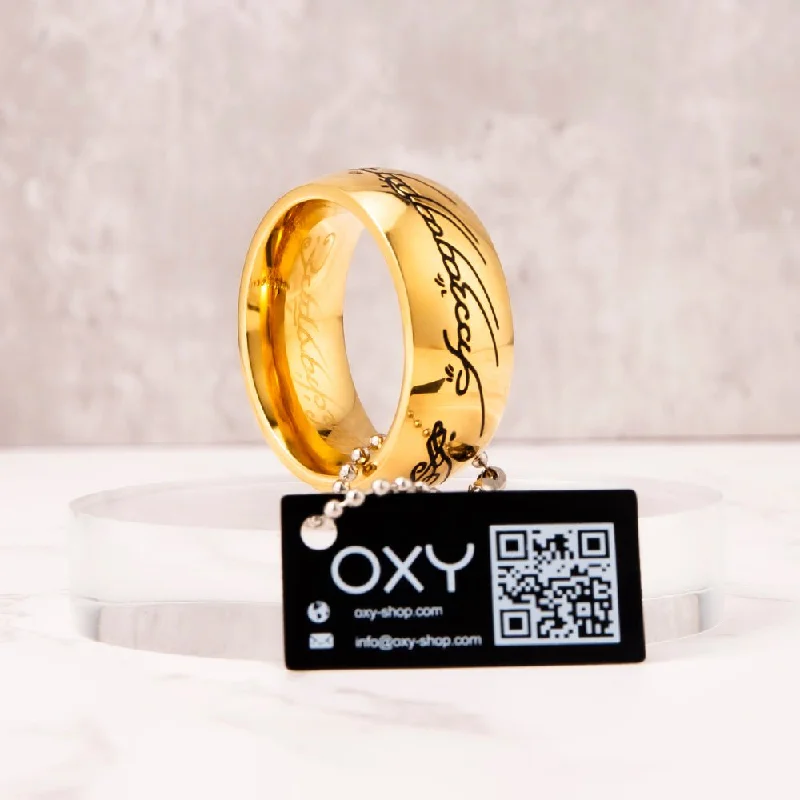 24K Gold "One to rule them all" Glans Ring