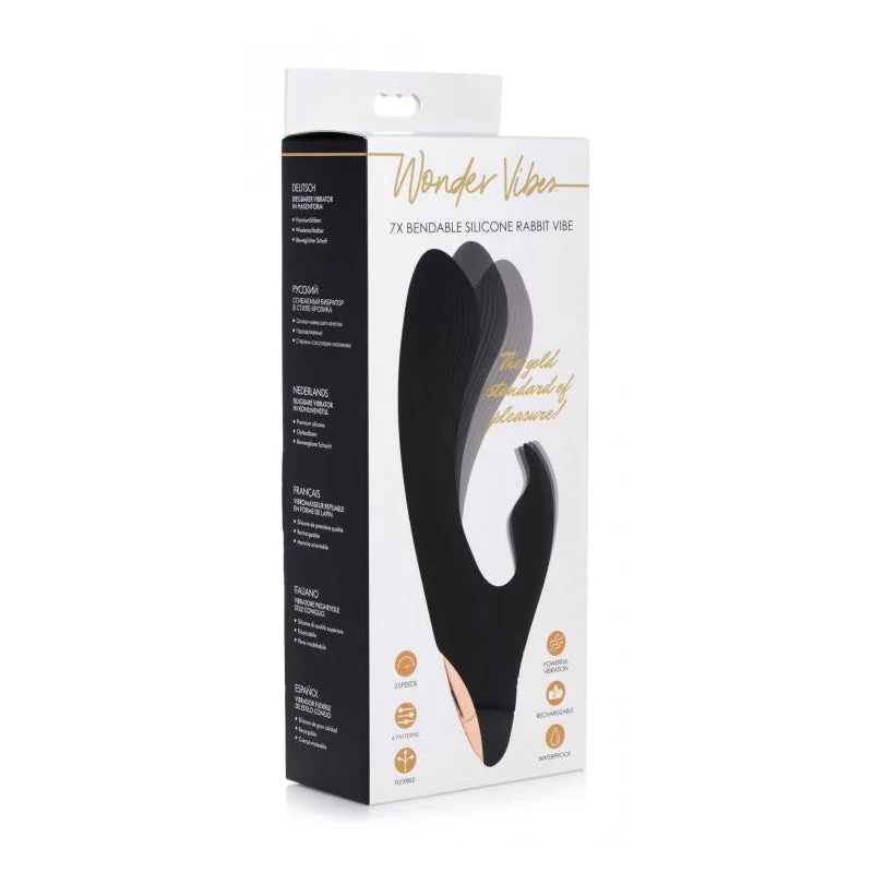 7X Bendable Silicone Rabbit Vibrator