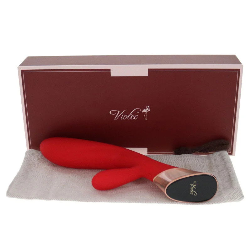 Blossom Touch Panel Rabbit Vibrator in Red