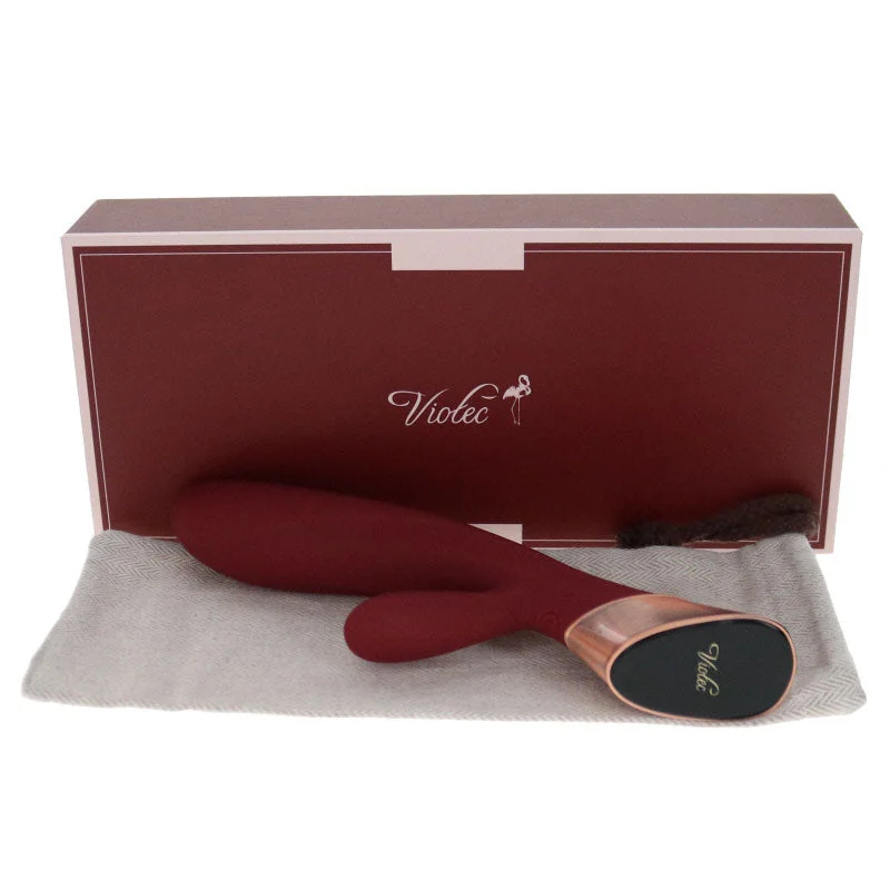 Blossom Touch Panel Rabbit Vibrator in Wine