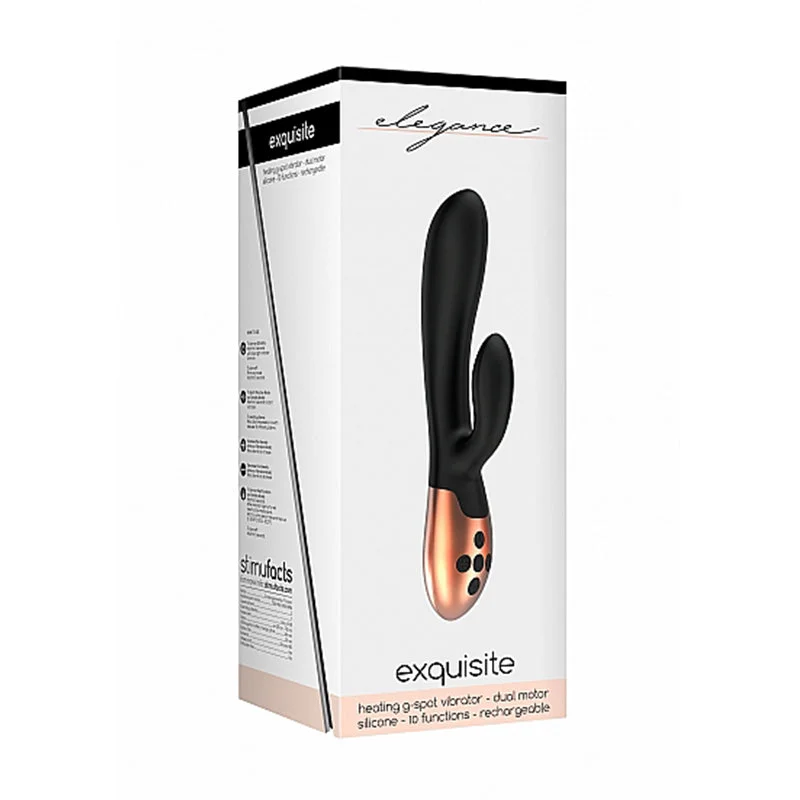 Elegance Exquisite Heating Vibrator - Black