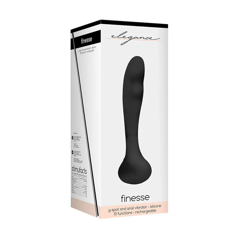 Elegance G-Spot & Prostate Vibrator- Finesse - Black