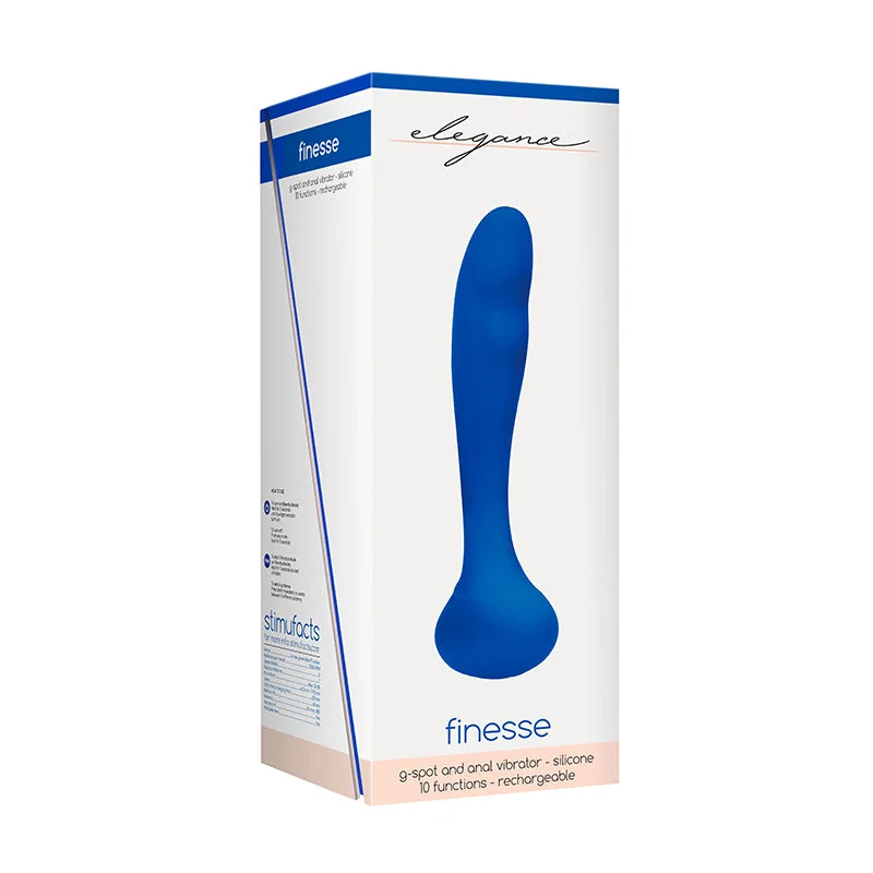 Elegance G-Spot & Prostate Vibrator- Finesse- Blue