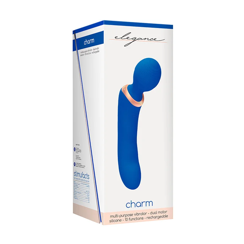 Elegance Multi-Purpose Vibrator- Charm- Blue