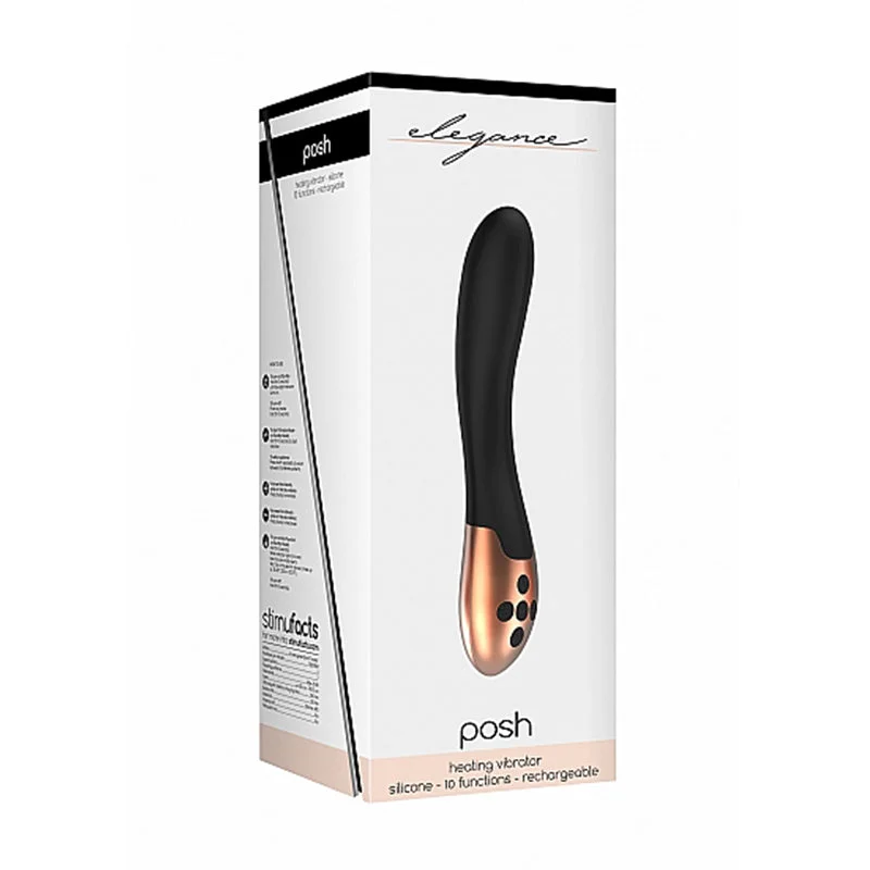 Elegance Posh Heating G-Spot Vibrator - Black