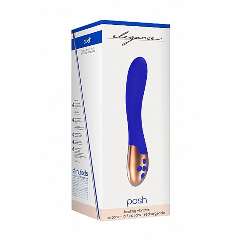 Elegance Posh Heating G-Spot Vibrator - Blue