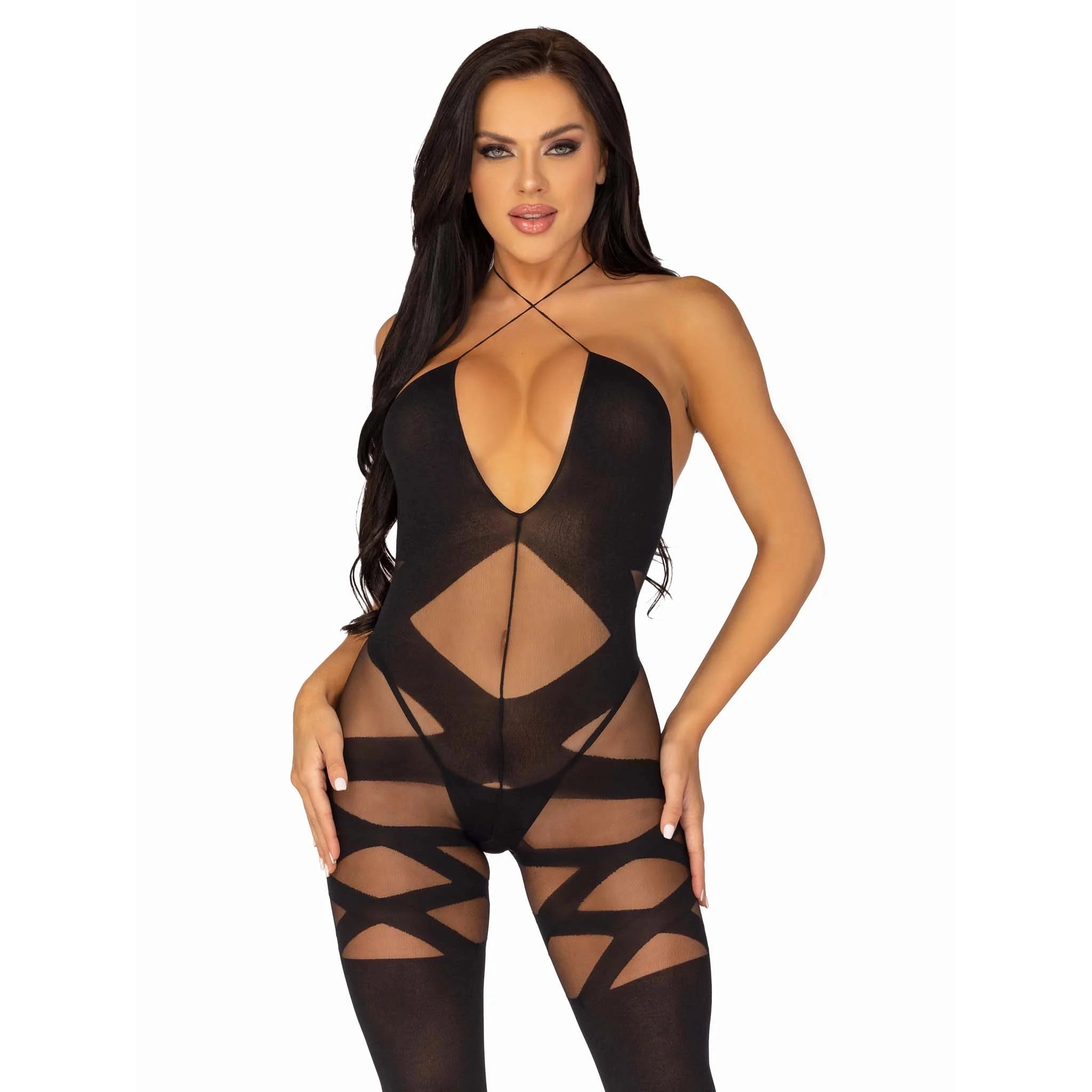 Feels Like Love Opaque Bodystocking