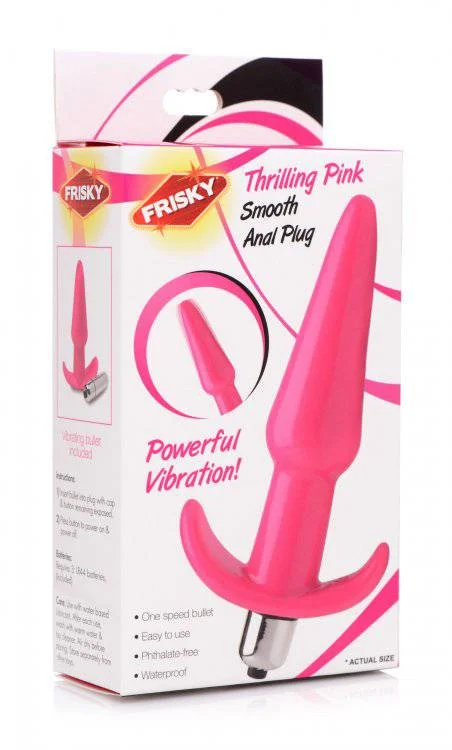 Frisky Thrilling Pink Smooth Anal Plug