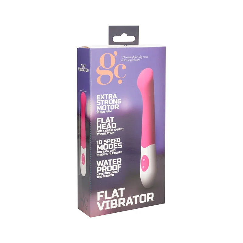 GC 10-Speed Silicone Flat Head G-Spot Vibrator Pink