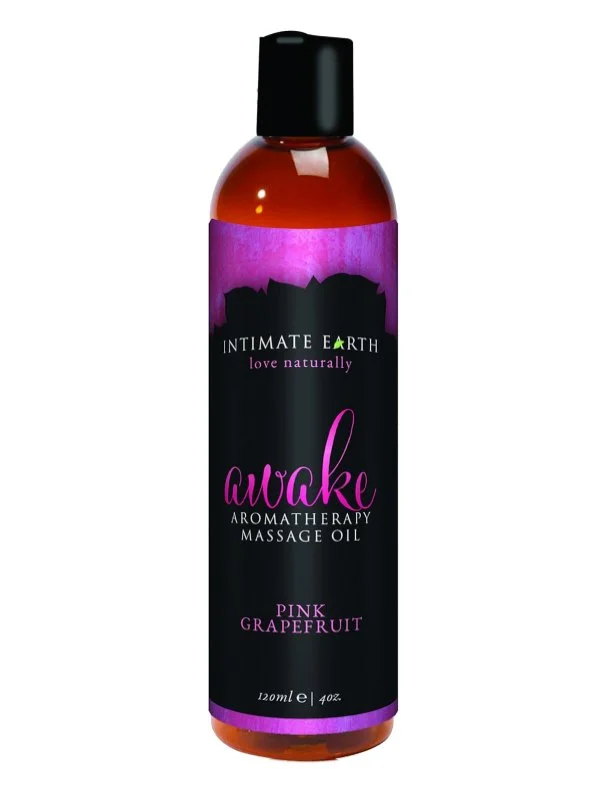 Intimate Earth Awake Pink Grapefruit Aromatherapy Massage Oil