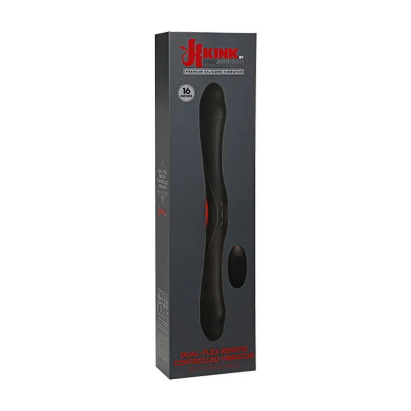 Kink By Doc Johnson Dual-Flex Silicone Vibrator with Wireless Remote