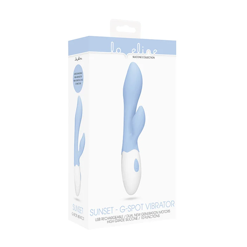 Loveline - Clit Stimulating Vibrator - Sunset - Sky Blue