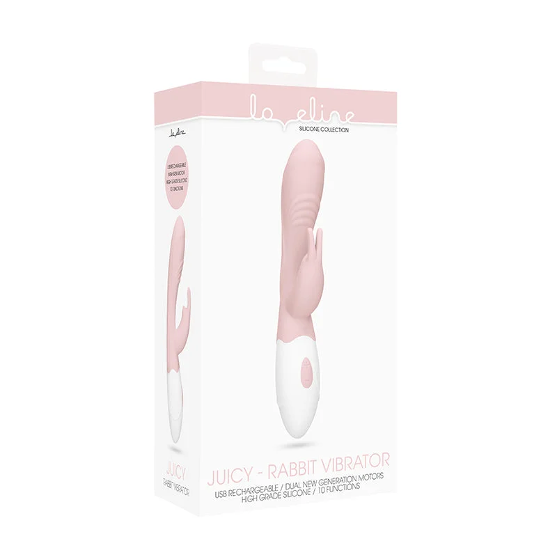 Loveline - Rabbit Vibrator - Juicy - Baby Pink