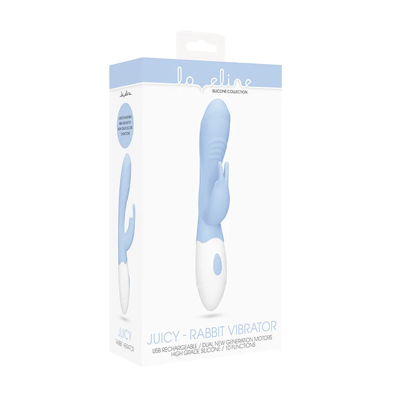 Loveline - Rabbit Vibrator - Juicy - Sky Blue