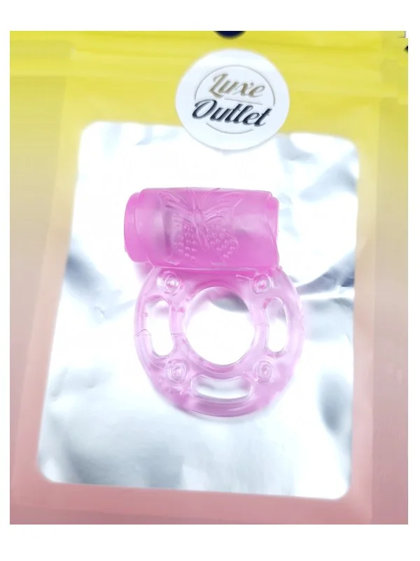 Luxe Outlet Vibrating Cock Ring Pink