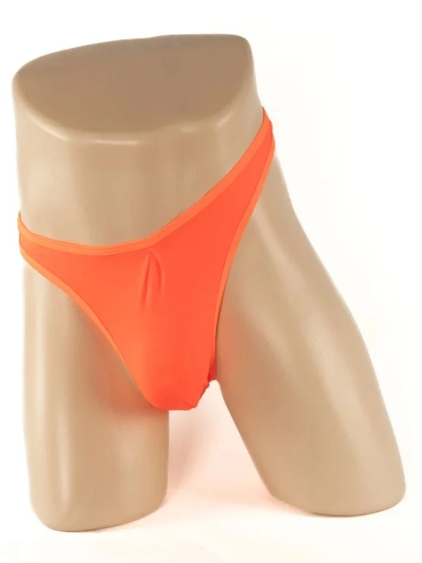 Poison Rose Men's Lycra G-String Fluro Orange