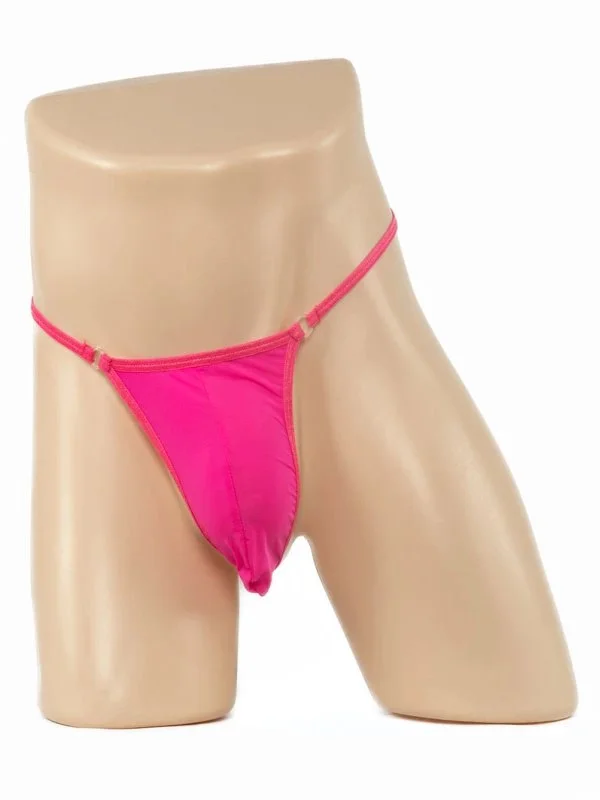 Poison Rose Men's Tiny Lycra G String Hot Pink