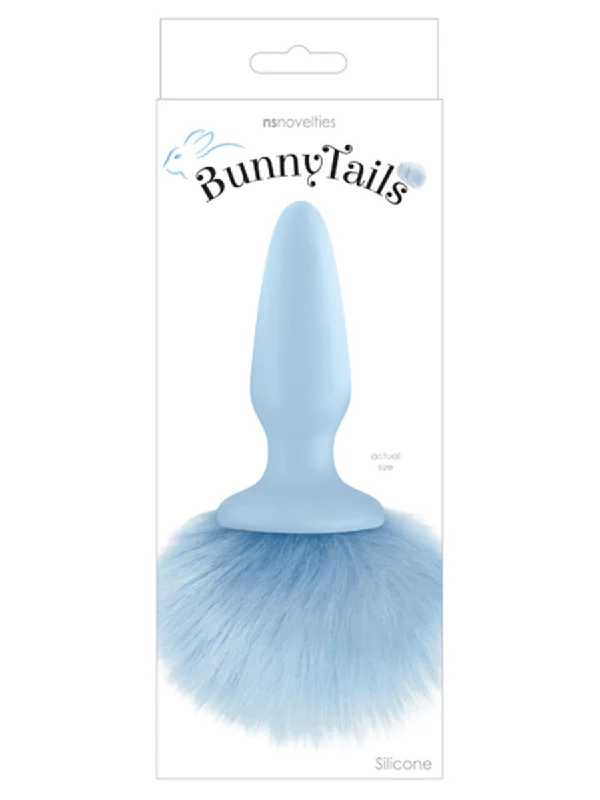 NS Novelties Bunny Tails Butt Plug - Blue