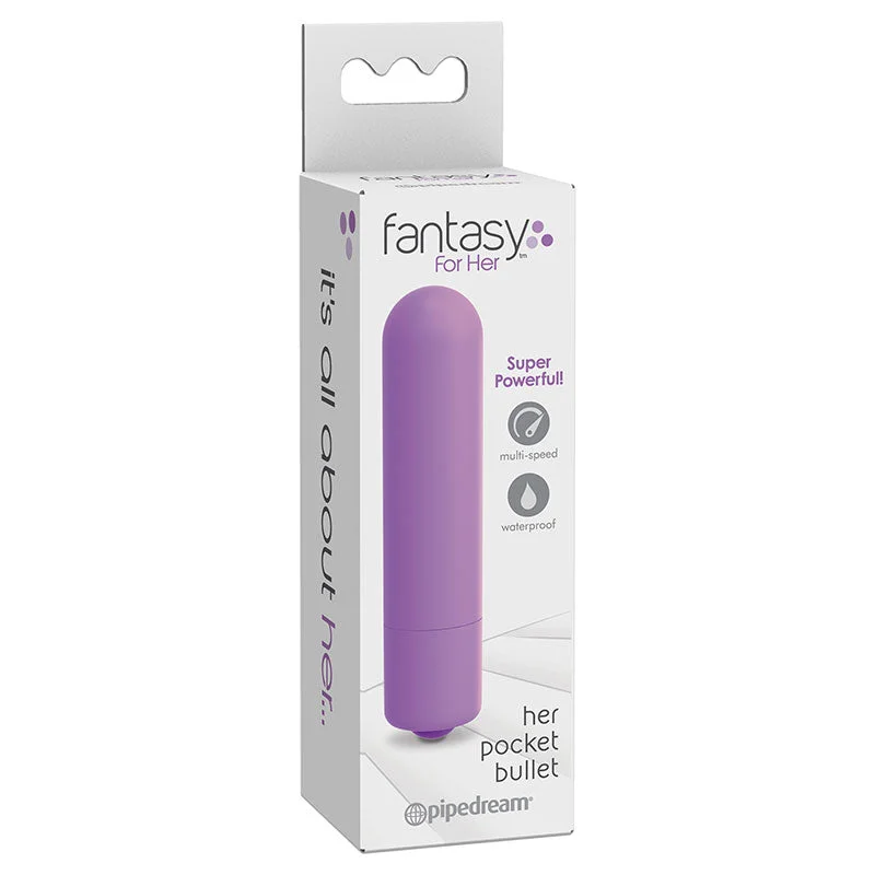 Pipedream Fantasy For Her Her Pocket Bullet Multi-Speed Vibrator Purple